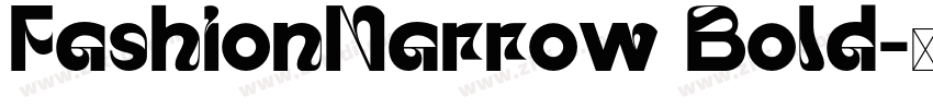 FashionNarrow Bold字体转换